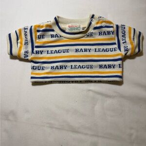 VTG Healthtex Baby League Long Sleeve Shirt - Blue and Yellow